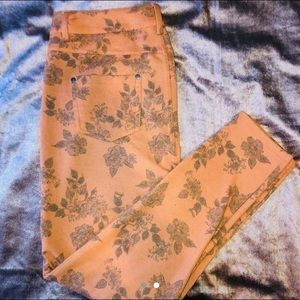 Peach Rose Mid Rise Jeans